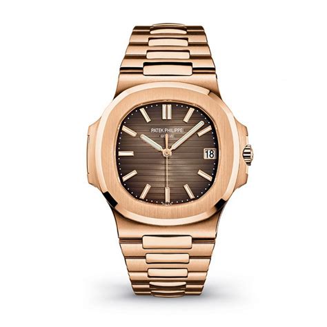 patek philippe nautilus brown dial 18k rose gold